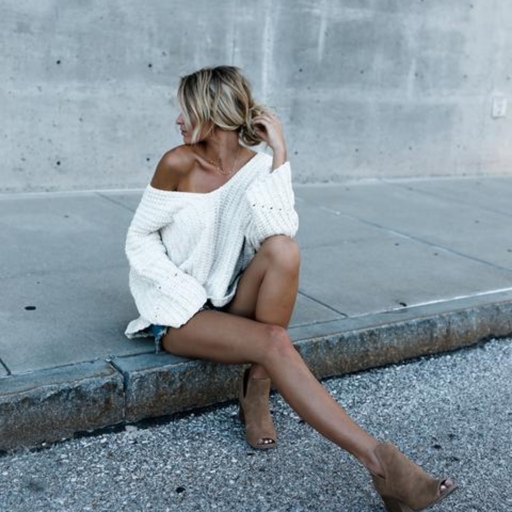 What A Dream Knit Sweater VICI White -M
